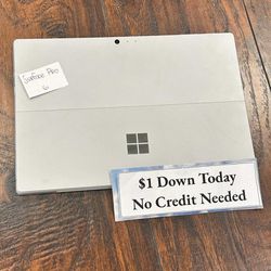 Microsoft Surface Pro 6 12.3 inch Tablet -PAYMENTS AVAILABLE-$1 Down Today 