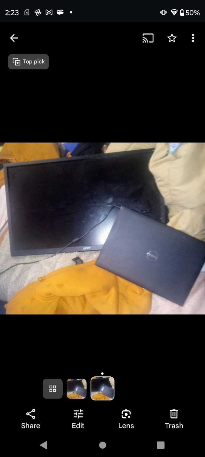 Acer Monitor With Stand And HDMI And Power Cord