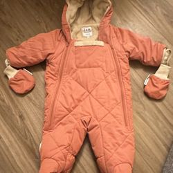 Pink Jacket With Gloves 