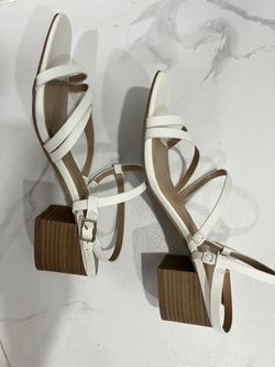 White Sandals For Women Size 9.5 M