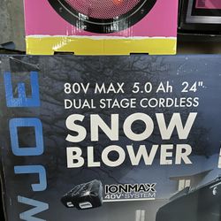 Snow Joe 24” Electric Snow Blower  2 Stage Brushless  