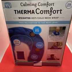 Calming ThermaComfort Weighted Hot Neck Shoulder Wrap- Deep Pressure Therapy