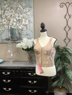Vintage-Inspired Longline Bustier Bra in Nude Blush, New