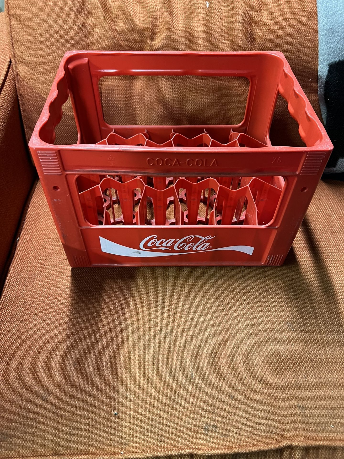 Vintage Red Plastic Coca-Cola Bottle Crate Carrier (Holds 24)
