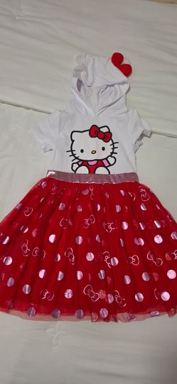 Hello Kitty Girls Hooded Tutu Dress