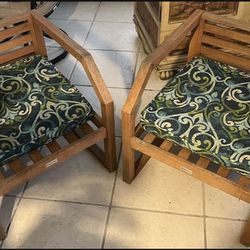 safavieh teak wooden chairs