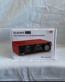 Scarlett 2i2 3rd Generation Audio Interface