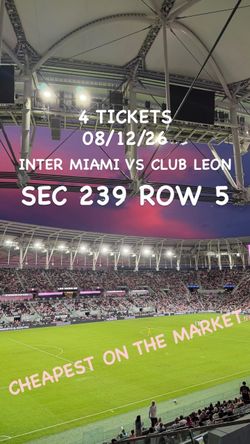 INTER MIAMI VS CLUB LEON
