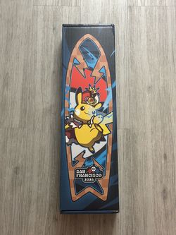 Pokémon 2026 XP World Championship Bear Walker Carved Skateboard SEALED