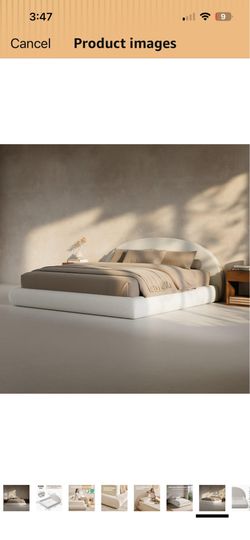 New in the box, modern king size platform, bedframe