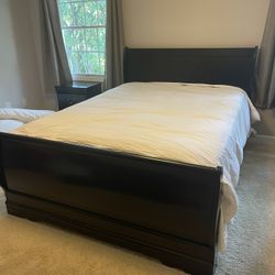 Full Bed Set (Frame, Side Tables, Dresser, Mirror)