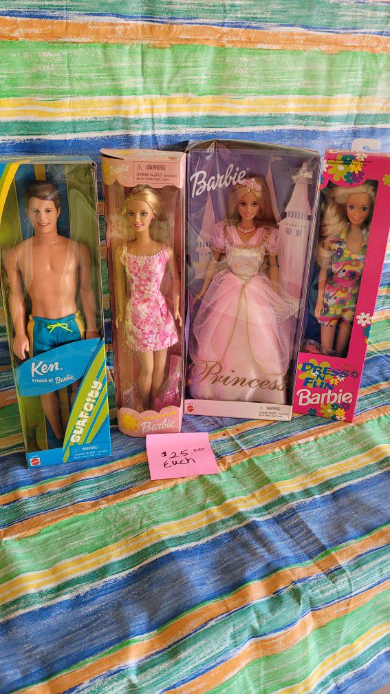 Vintage Barbie and Ken Doll
