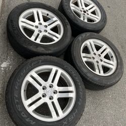 4 X 235/60r18 5x4.5 5x115 5x114.3 Stock Charger Chrysler 300 Charger Accord Civic Camry  Mustang Sentra Altima Tacoma rims Wheels Tires