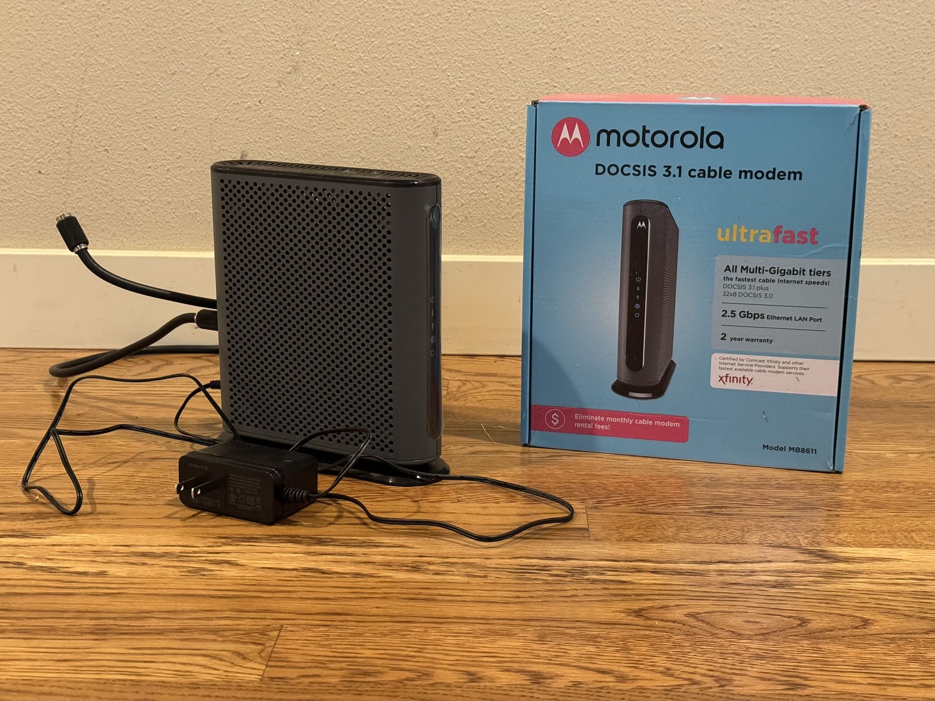 Motorola Docsis 3.1 Plus 2.5gbps Cable Modem 