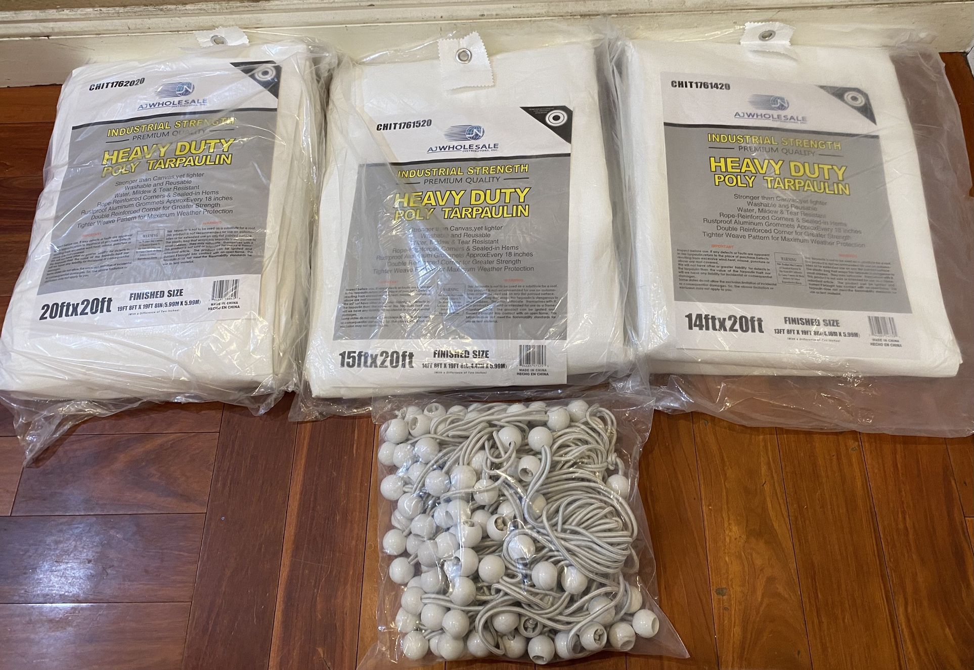 Large Good Quality White Tarps 20X20 - 15X20 - 14X20 Are Available Below Are The Prices