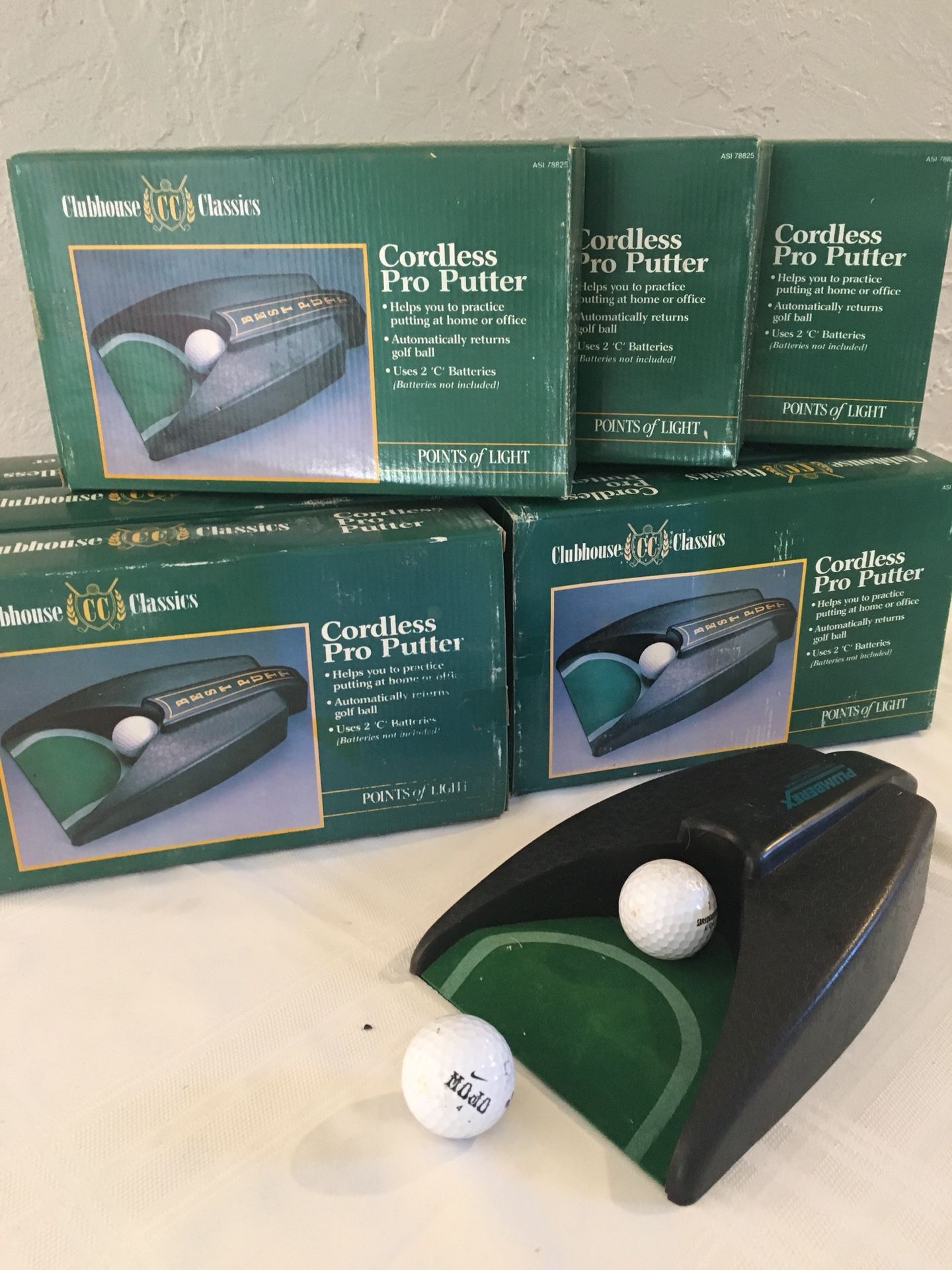 Promotional cordless pro putter great swap meet item or golf tournament swag