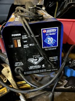 1 - 10 PLUG IN CAMPBELL HAUSFELD 70 Amp STICK WELDER