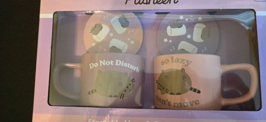 Pusheen Stackable Mug and Coaster Set