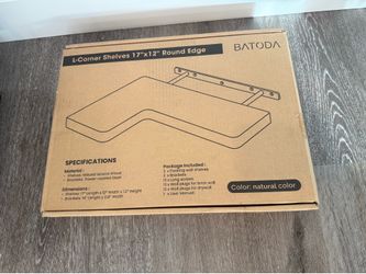 Acacia Floating L‑Corner Shelves – Set of 2 (100 lb Rated)
