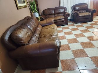 Leather couches
