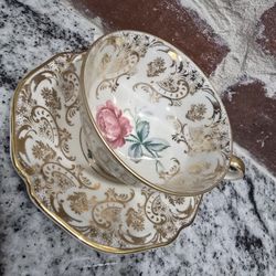 TeaCup&Saucer PORCELAIN, Vintage 