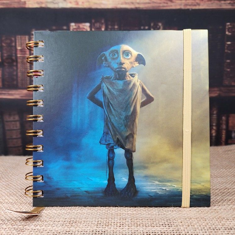Dobby Is Free Square Notebook Lined Journal with Sock Bookmark Harry Potter