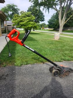 Black & Decker Corded Electric Lawn Edger Trimmer Walk Behind Tested Working