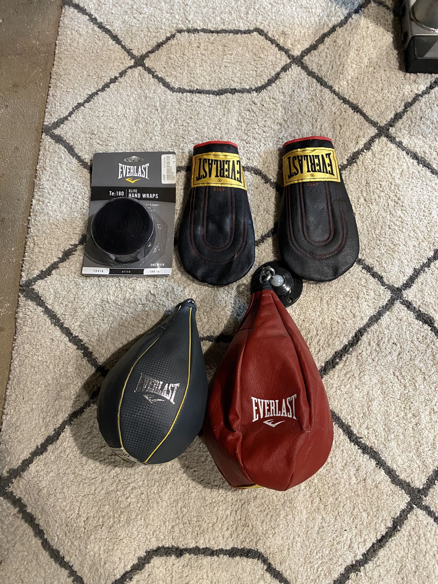 Speed Bags and Vintage Everlast Gloves