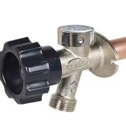 Prier Products 1/2 in. x 12 in. Brass MPT x SWT Half-Turn Frost Free Anti-Siphon Outdoor Sillcock Valve