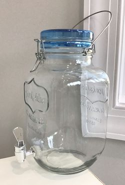 2-Gallon Yorkshire Glass Beverage Dispenser, Clear Sold by at Home