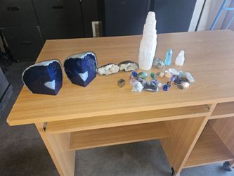 Bunch of crystals and polished rocks