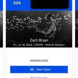 4 Zach Bryan Tickets July 18 Individual Or Together