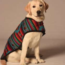 Dog Blanket Coat Lined With Fleece Medium