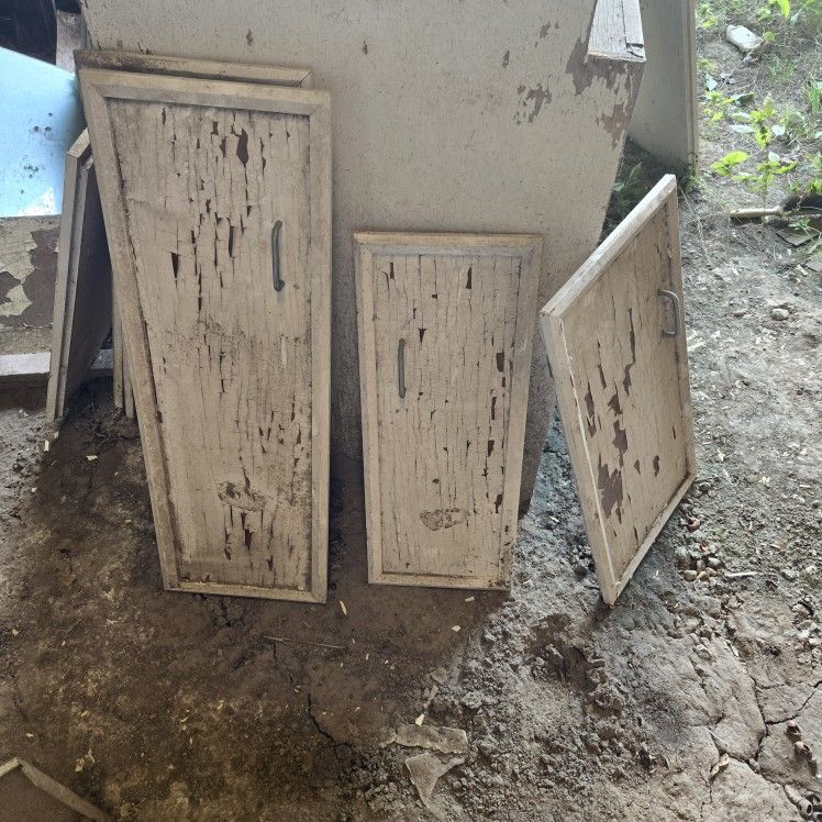 Vintage Solid Wood Cabinet Doors (qty: 11; for Reuse, Repurpose or Upcycle) - price for all