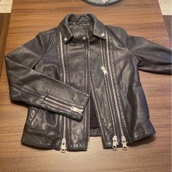 Allsaints Womens Real Leather Jacket 
