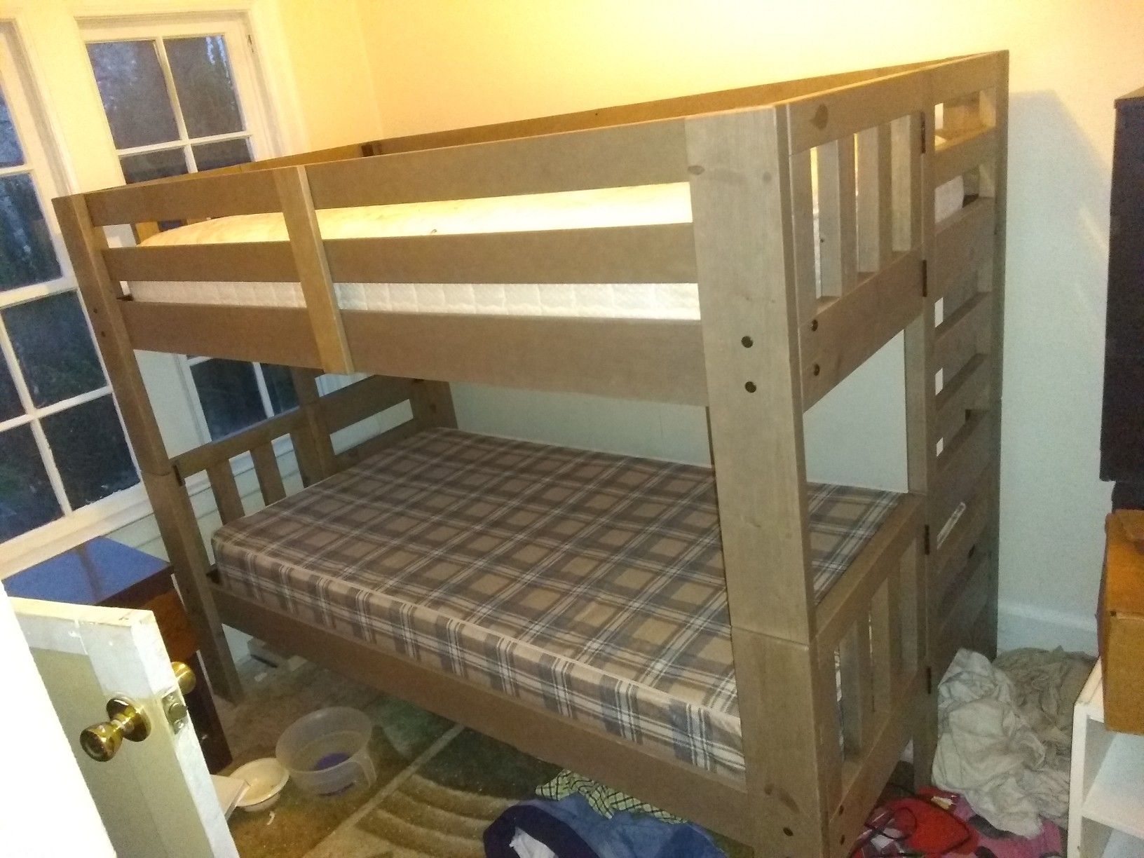 Bunk bed model# aa-1077-1-107 without stairs 100 need gone today.