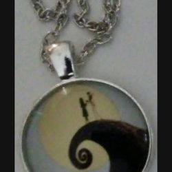 Nightmare Before Christmas Tibetan Silver Necklace 