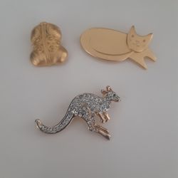 BROOCHES, NEVER USED $5 EA.