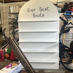 Wedding seating chart shelf/ display