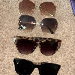 4 Pairs Sunglasses Bundle