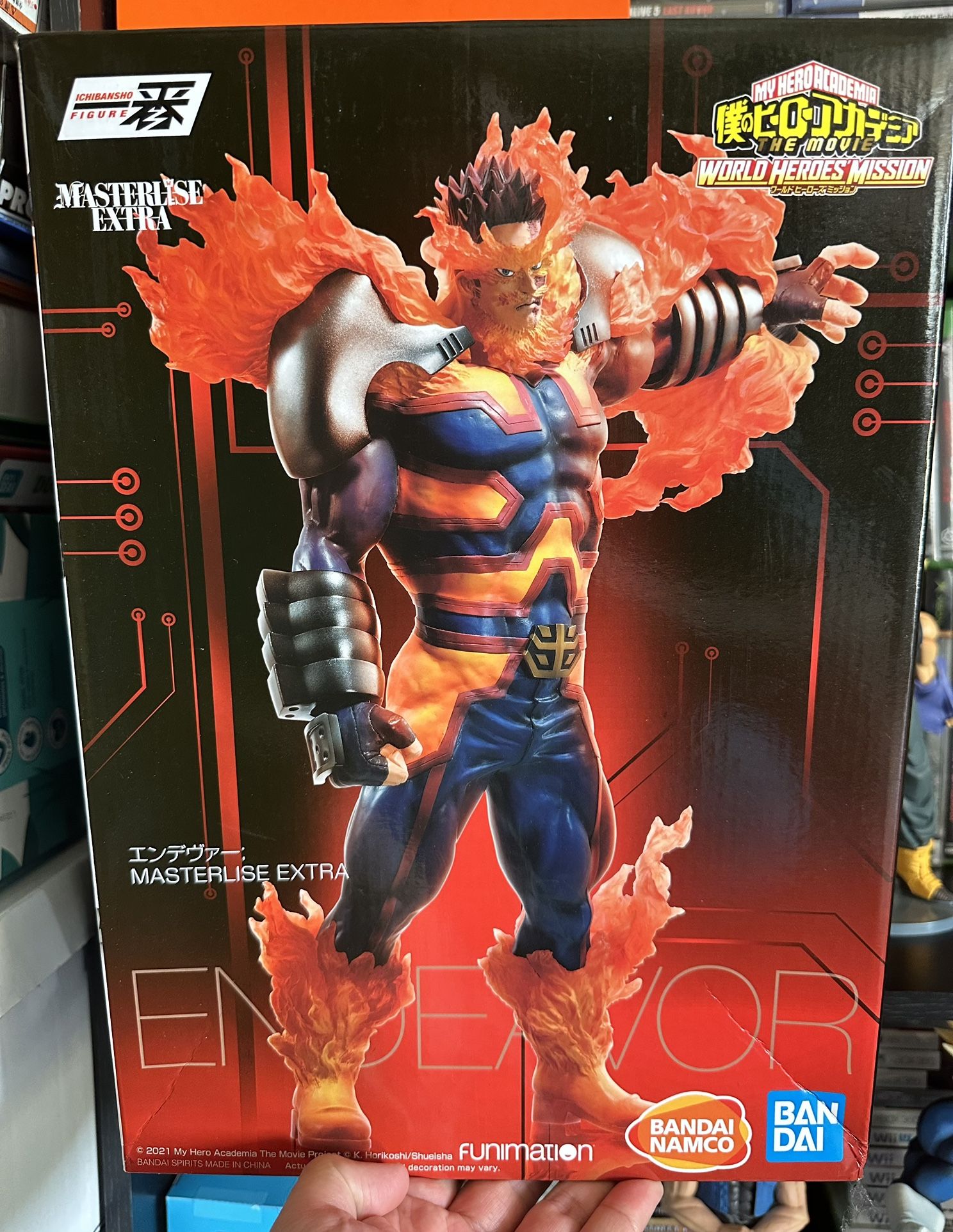 Ichiban - My Hero Academia The Movie World Heroes Mission - Endeavor, Bandai Ichibansho Figure