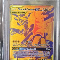 POKEMON PSA 10 PIKACHU& ZEKROM