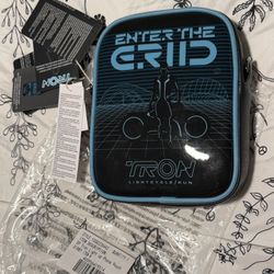 Disney Parks Tron Enter The Grid Loungefly Crossbody Light Up Bag