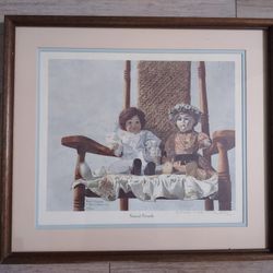 Antique Dolls Limited Edition Framed Print "Natural Friends"