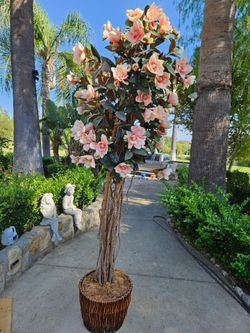 Large Artificial Magnolia Flower Tree
