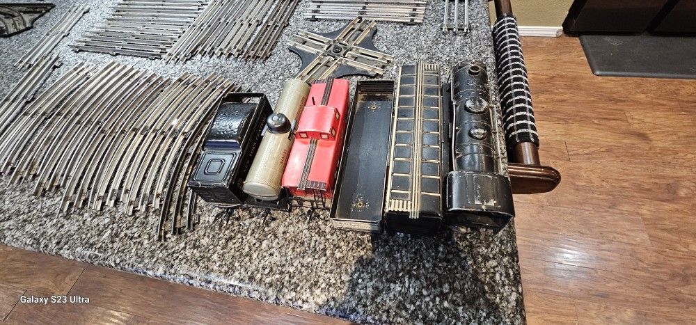 Vintage Metal Train Set From The Late 40' And Early 50's