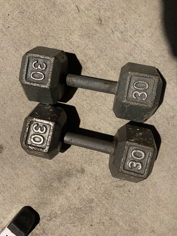 Pair of 30 Pound Dumbbells for Sale in Houston, TX OfferUp