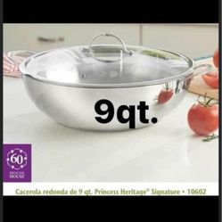 9 Qt Princess House Stainless Steel 