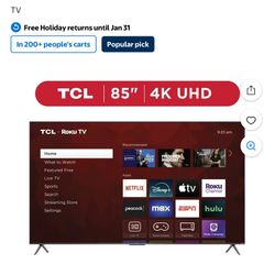 85 Inch TV New In Box