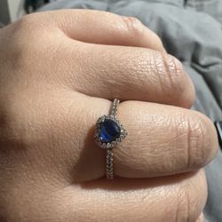 Blue Sapphire Ring Size 9 PANDORA
